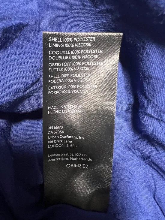 Anthropologie Mauve Blue and Green Floral Faux Wrap Mini Skirt, Size 0 - Picture 9 of 9